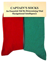 Load image into Gallery viewer, Captain Socks - for the directionally challenged