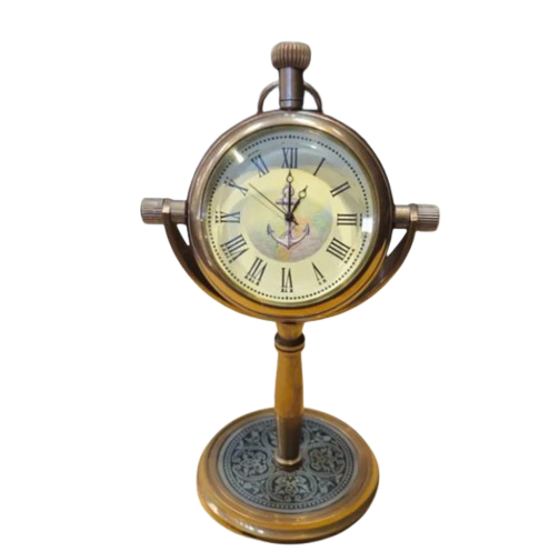 Brass Anchor Clock