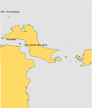 BA 2873 Selat Gelasa and Approaches