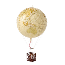 Load image into Gallery viewer, World Globe - Hot Air Balloon - Ivory
