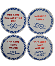 Load image into Gallery viewer, Neoprene Coasters - Round - Knots
