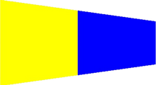 Load image into Gallery viewer, Numeral Pennant Flags - made to order
