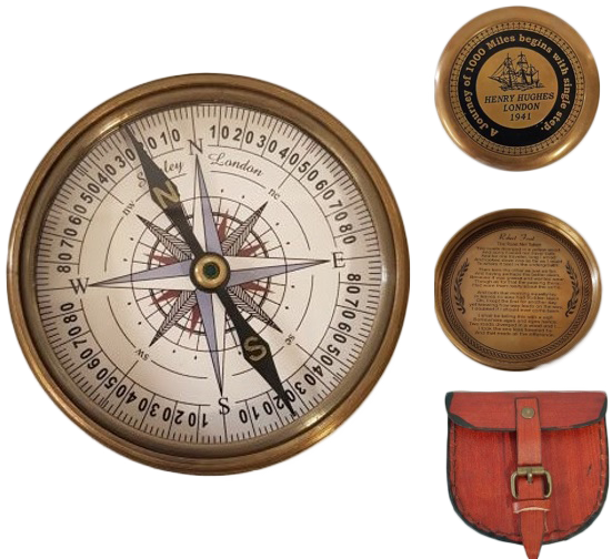 Henry Hughes Brass Compass
