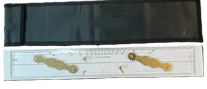 Parallel Ruler - brass arms with case