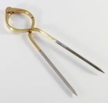 One hand divider - brass with stainless steel points with case