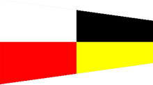 Load image into Gallery viewer, Numeral Pennant Flags - made to order
