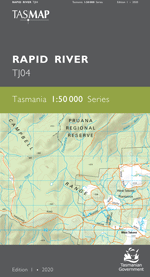 1:50 000 Tasmania Topographic Maps
