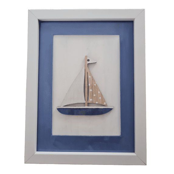 Yacht framed – The Navigation Centre, Townsville - Est 1970