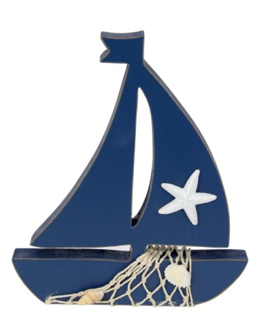 Sail boat with starfish