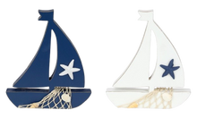 Load image into Gallery viewer, Sail boat with starfish
