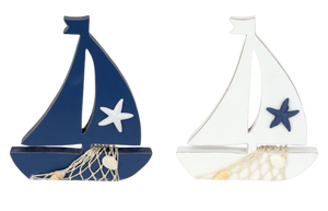 Sail boat with starfish