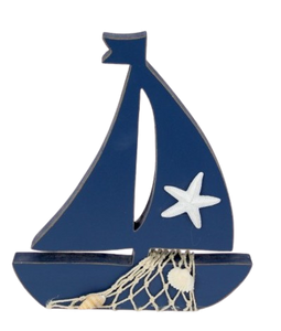 Sail boat with starfish