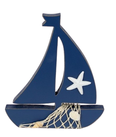Sail boat with starfish