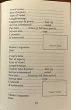 Load image into Gallery viewer, Seafarers Book (Record of Sea Service)

