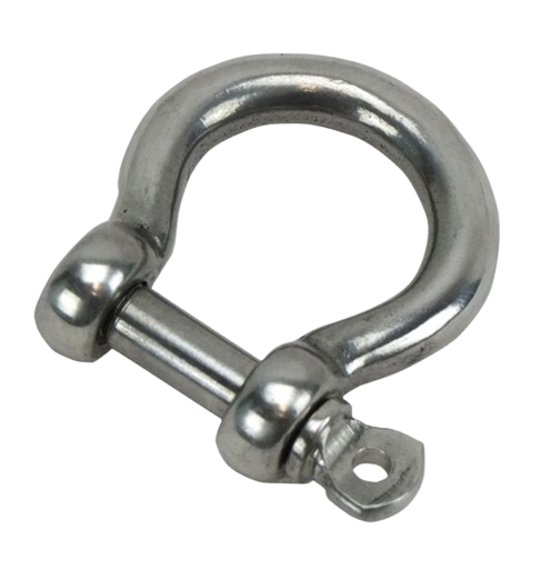 Bow Shackle for pulley on top of flag pole