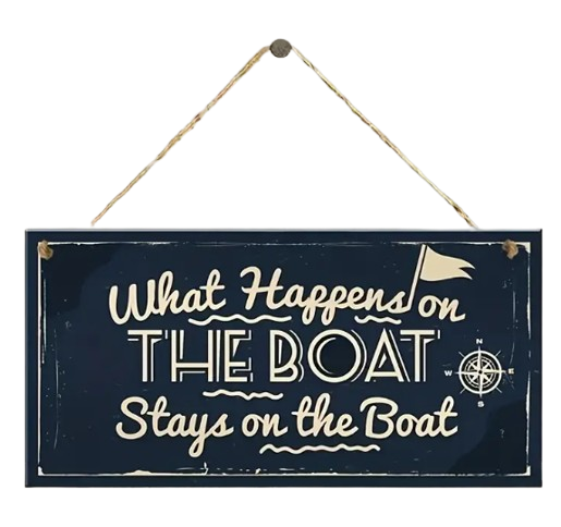 What happens on the boat