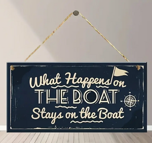 What happens on the boat