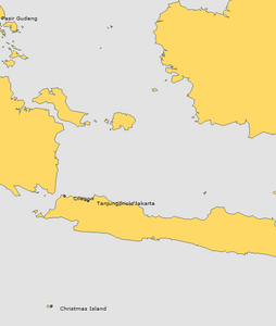 BA 2470 Singapore Strait to Java Sea