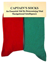 Load image into Gallery viewer, Captain Socks - for the directionally challenged
