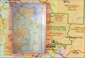 Northern Territory Pastoral Stations Wall Map
