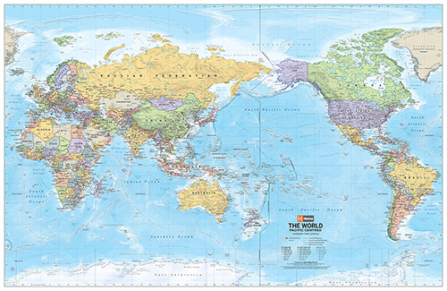 Wall/Flat Maps of the World